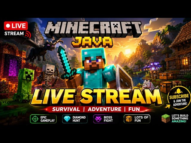 Minecraft Java live stream#shorts