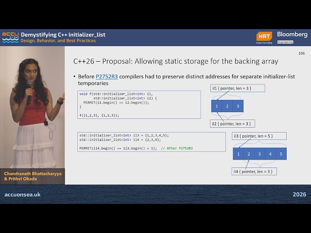 Demystifying C++ initializer_list - Design, Behavior, and Best Practices for C++ - ACCU on Sea 2026