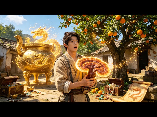 Village boy finds dragon cauldron. Blood grows crops, heals, gives martial arts🐉🌾💪#drama