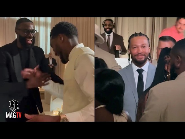 Jaylen Brown Clowns Jalen Brunson's Dance Moves At Donovan Mitchell's Wedding! 😂