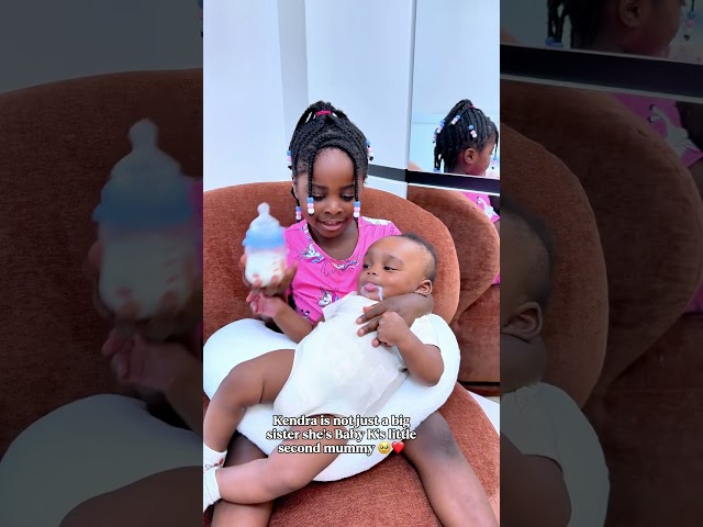Kendra is not just a big sister she’s Baby K’s little second mummy 🥹❤️