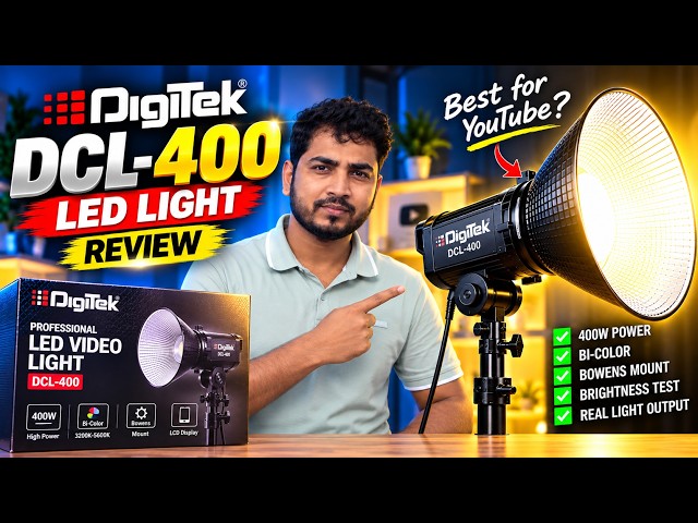 Digitek DCL-400 LED Light Review 🔥 | Best Light for YouTube & Product Videos?