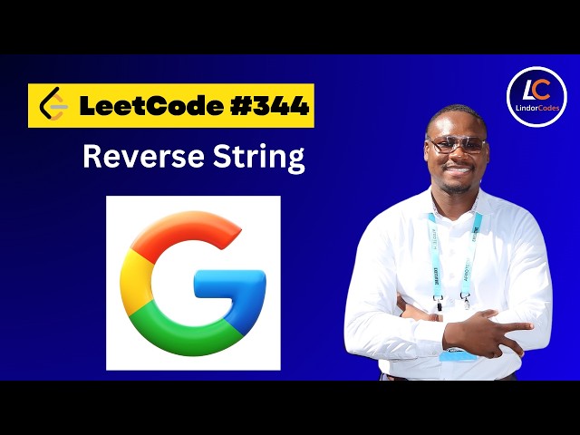 LeetCode 344 Reverse String — Two-Pointer Technique Explained (O(1) Space)