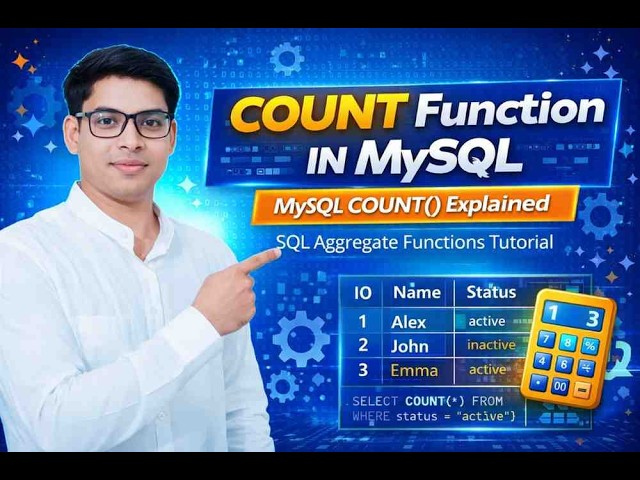 COUNT Function in MySQL | MySQL COUNT() Explained | SQL Aggregate Functions Tutorial