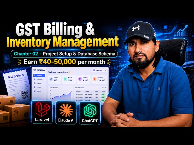 Laravel 12 GST Billing Software Tutorial | Project Setup & Database Schema | Coding Kalakar