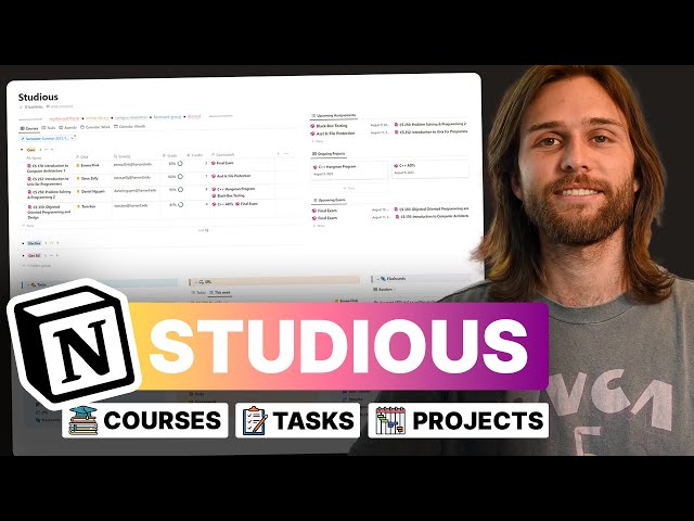 My Entire Computer Science Student Setup in Notion