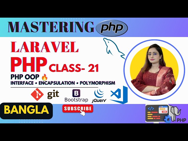 PHP OOP Advanced 🔥 | Interface, Encapsulation & Polymorphism Explained | PHP Laravel