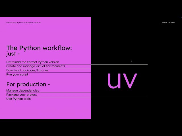 Simplifying Python Development with uv