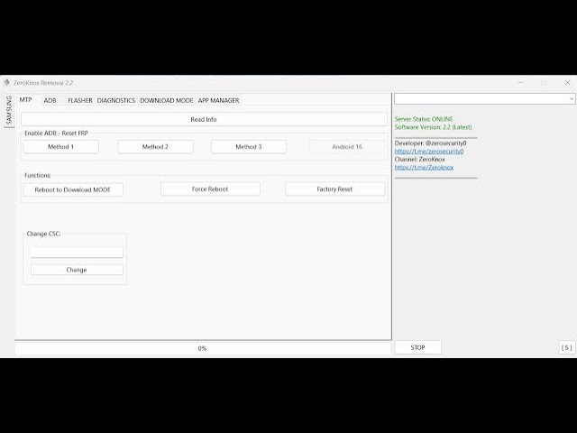 Zeroknox Removal Tool 2.2 🔥 | One-Click FRP Bypass + ADB Enable | Samsung 2026 Models |FREE Download