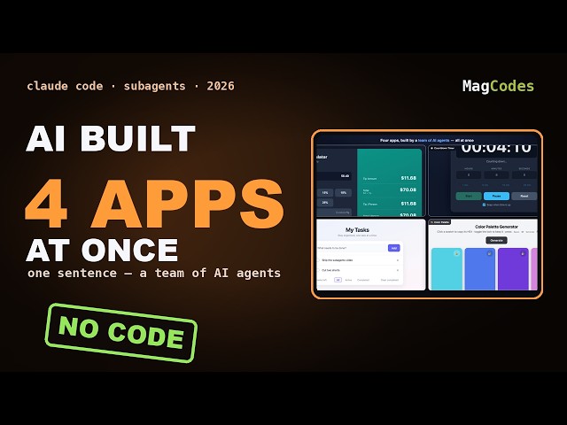 Subagents: Claude Code's Secret Weapon (No Code, 2026)