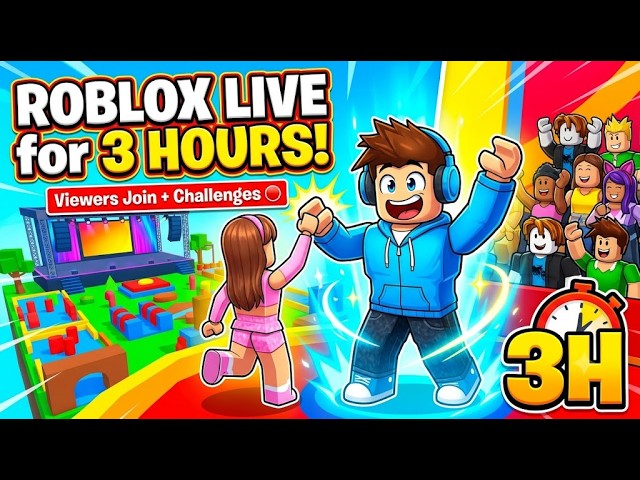 ROBLOX LIve for 30 mins! Viewers Choose The Challenges 🔴