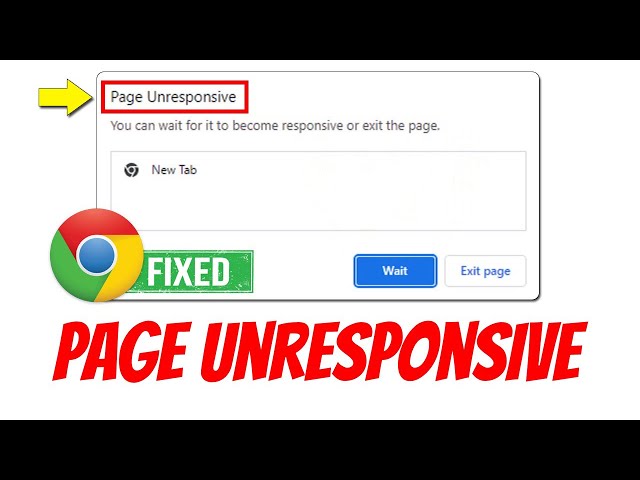 Fix Page Unresponsive Error On Google Chrome