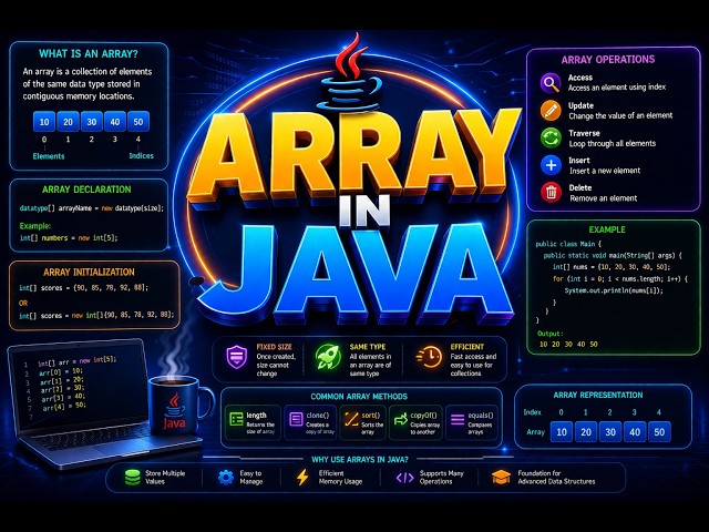 Array In Java | What Is Array In Java | Array Example In Java