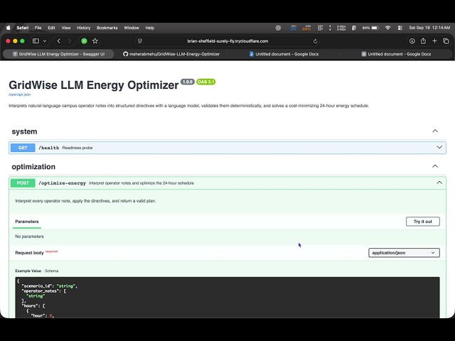 GridWise — LLM-Powered Energy Optimization Demo