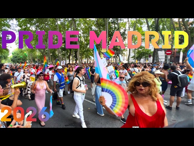 Pride 2026 🇪🇸 MADO 2026 LGBTQ + parade MADRID Celebration 4K Europe's Largest Pride Festival 🌈