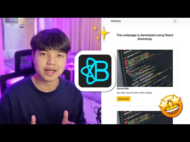 สอนใช้งาน Bootstrap 5 ร่วมกับ ReactJS สำหรับการพัฒนาเว็บไซต์ 👨‍💻💯