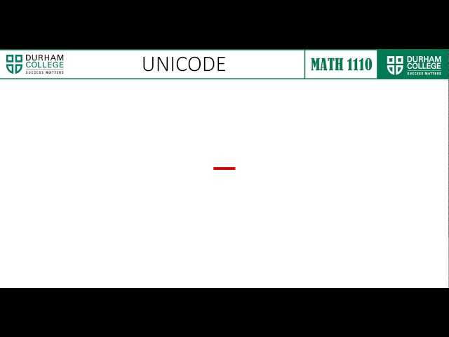 ASCII - EBCDIC - Unicode