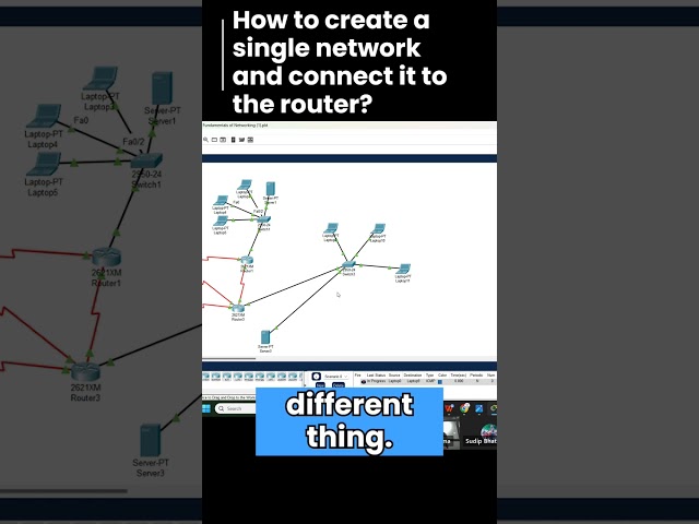how to create a single network and connect it to the router ||our teacher teaching method