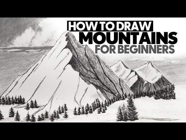 How to Draw Mountains in 4 EASY STEPS! (Beginner Guide)