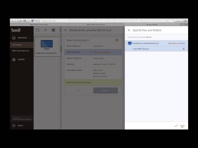 3  BMIT Cloud Backup - Backup