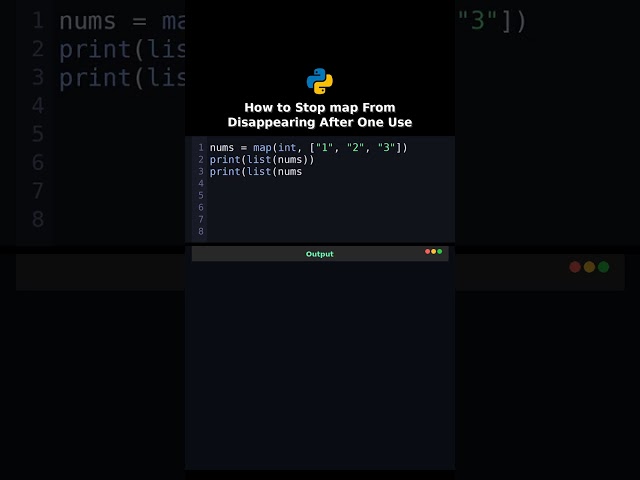 How to Stop map From Disappearing After One Use #map