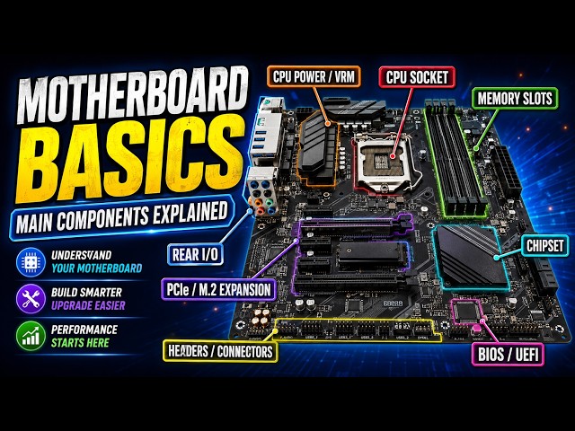 What Is a Motherboard? Every Major Component Explained in 20 Minutes #Motherboard #ComputerHardware