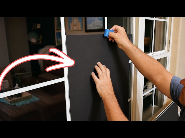 He Tapes Up His Window For This JAW DROPPING Halloween Idea!
