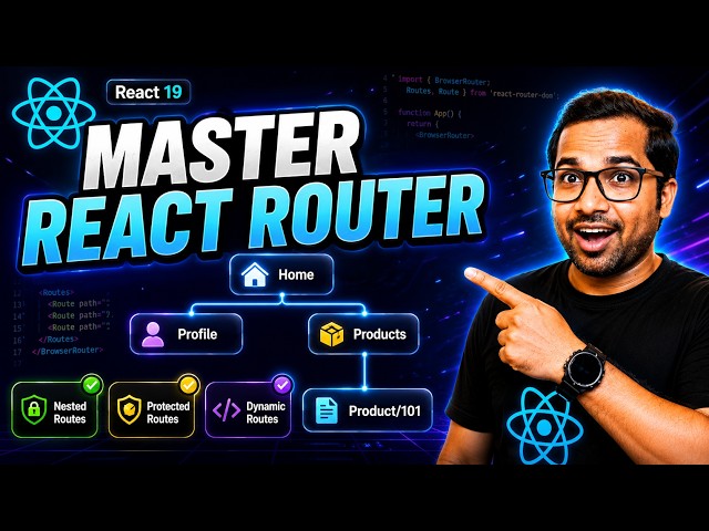 React Router Complete Guide 2026 🔥 | Routing, Dynamic Routes, Protected Routes, Lazy Loading & More