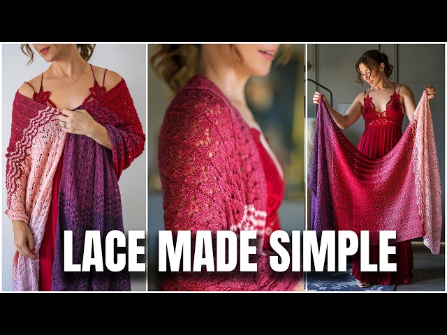 This Stunning Lace Shawl Is So Much Easier Than It Looks | Hearten Knitting Tutorial
