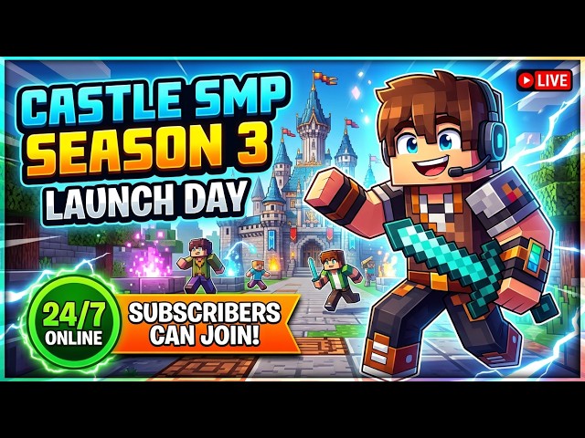 NEW PUBLIC SMP LIVE 🔥 | JOIN NOW! | 24/7 ONLINE Minecraft SMP