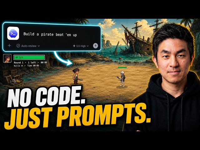 Vibe Code a Complete 2D Beat 'Em Up Game From Scratch - Full Tutorial (Codex, Phaser, Images 2.0)
