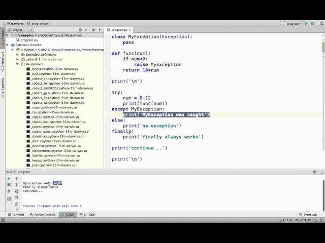 Exceptions Handling in Python