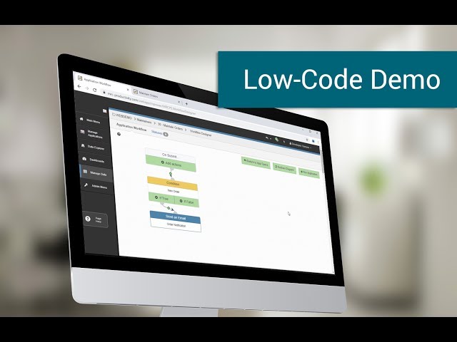 How to build an application with a low-code development tool