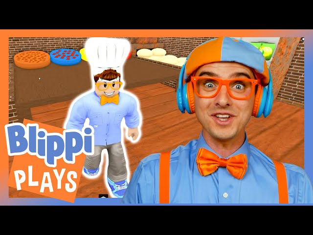 Pizza Parlor on Roblox ! | Blippi Plays | Educational & Gaming Videos for Kids