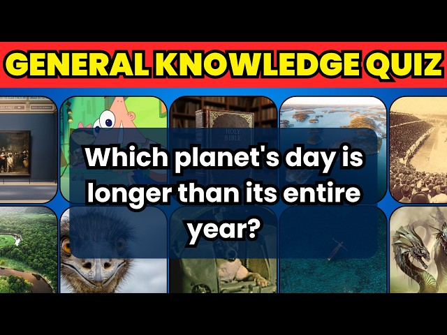 Hard General Knowledge Quiz #2 | No Multiple Choice | Difficult Trivia Questions | Game | IQ Test