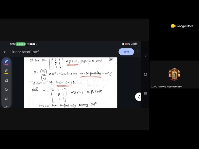 Linear Algebra | Class 8 | CSIR NET | TNSET | MATHS | Semmozhi IAS Academy