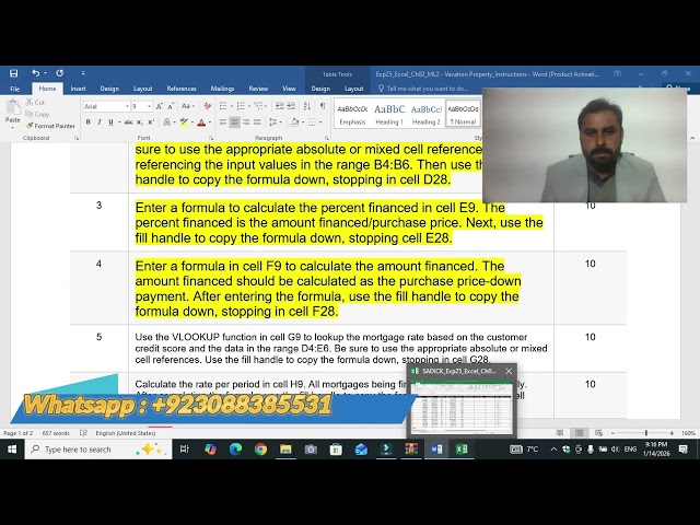 Excel Exp25 Ch02 ML2 Vacation Property | Complete Assignment Solution | Vacation