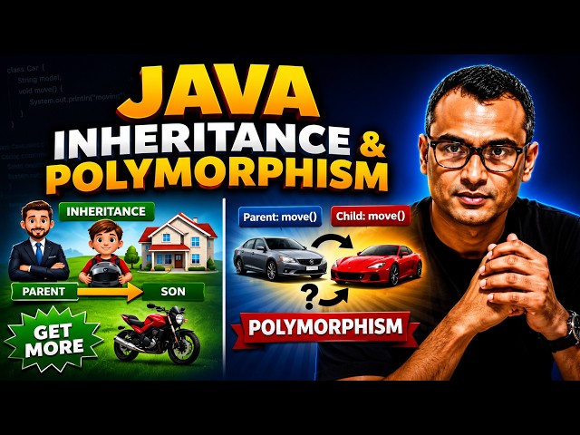Java Inheritance & Polymorphism (Real-Life Examples) | Java for Automation | SDET Tutorial
