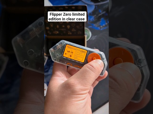 Unboxing Flipper Zero limited edition in clear case