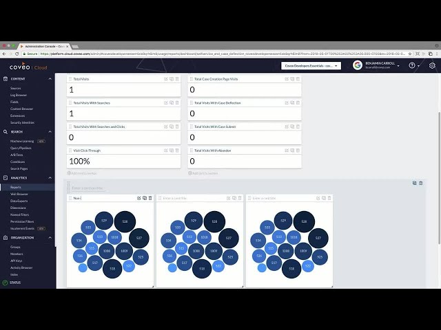 Coveo Bite Size Learning - Analytics part 5: Building Reports