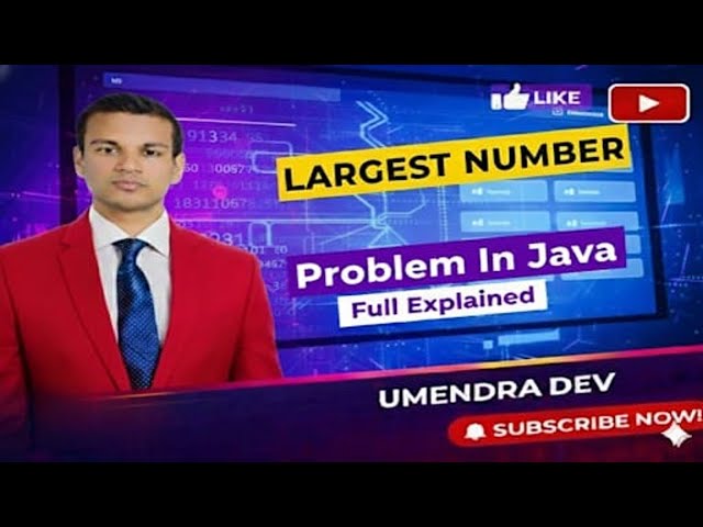 Largest Number problem in Java#Java #Accenture
