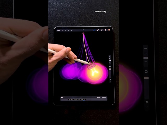 Animating smooth loop in Procreate 🫩😳 #procreate #animation