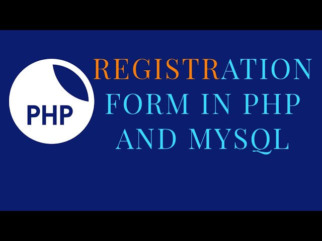 How to create user registration form  in php/mysqli/ learn web development tutorial using php