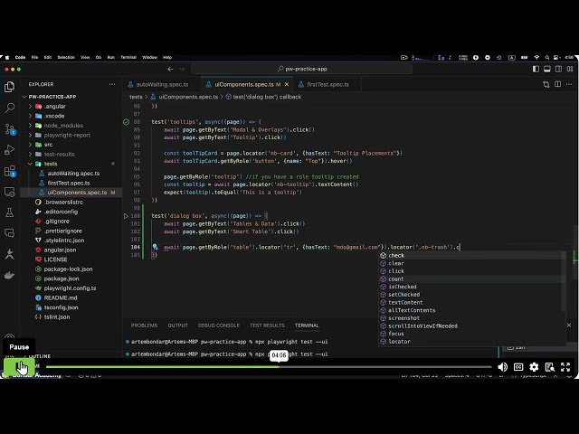 Playwright with Typescript|UI Components|Dialog Boxes | 21