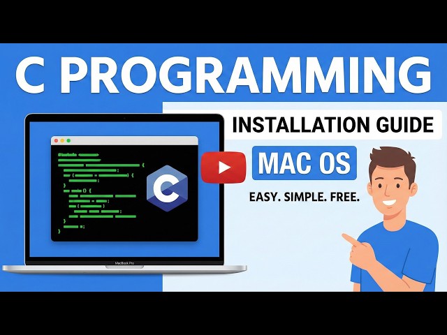 C Programming Installation in Mac OS | (M1/M2/M3/M4/M5) | GCC