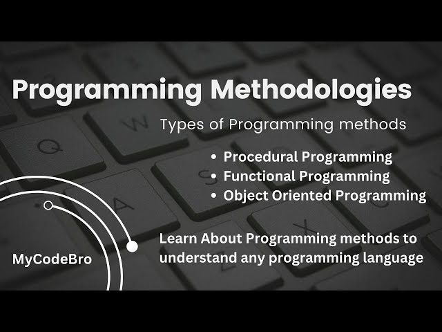 Programming Methodologies || Programming Methods in Hindi