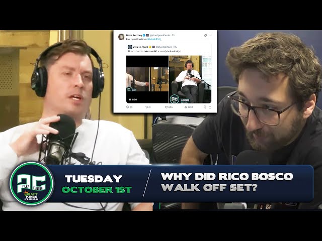 Why Did Rico Bosco Walk Off Set? | Wednesday, October 1st, 2025