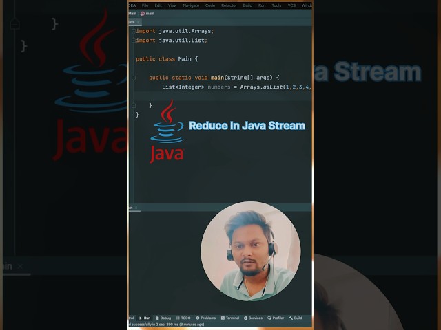 Reduce in Java Stream Api #java #javaprogramming #code #programming #coding