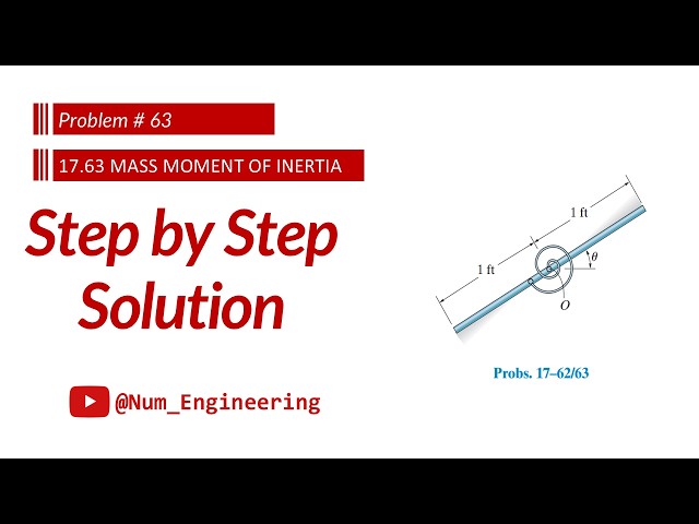 Problem 17–63 | Angular Velocity at θ = 45° Using Energy Method | Chapter 17 Dynamics