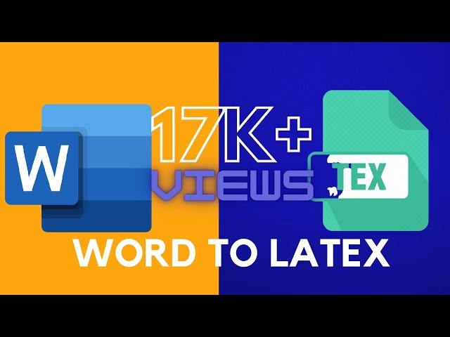 How to convert word to latex | pdf to latex document | easily convert